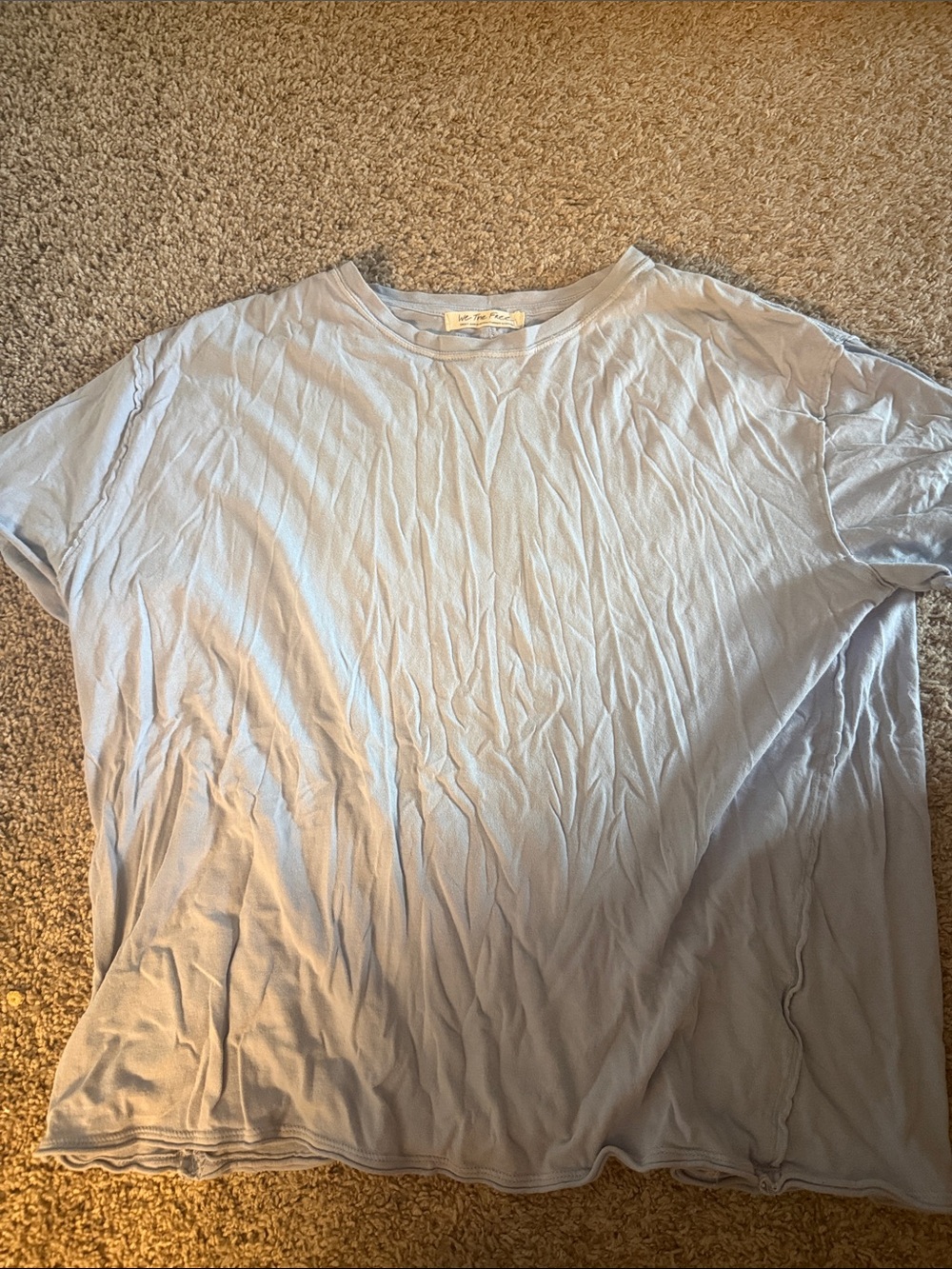 We The Free Light Blue Short Sleeve Crew Tee